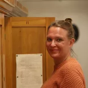 Porträtt av Ellen Sandström. Foto.